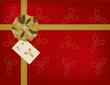 red holiday package
