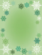 snowflake background green pastel