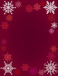snowflake letter red