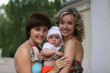 Two girls and the kid