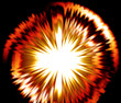 Fiery explosion