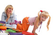Portrait of a styled children. Theme: education..