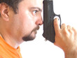 man and his gun
