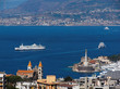 Messina panoramica sullo Stretto ed il porto Messina panoramica sullo Stretto ed il porto