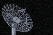 Photo: Satellite dish on starfield Satellite dish on starfield