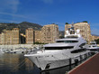 Luxurious yacht in the harbour of Monaco Luxurious yacht in the harbour of Monaco