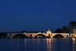 Pont d'Avignon la nuit