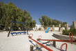 old fashioned children's playground in the greek islands old fashioned children's playground in the greek islands