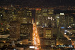 Financial District lights with at night Financial District lights with at night