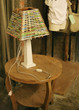 Lamp on a table Lamp on a table