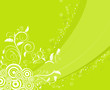 Abstract floral background, vector illustration