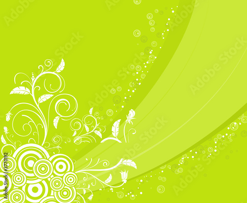 Abstract floral background, vector illustration