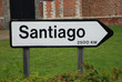 A roadsign to Santiago, 2500 km from here.