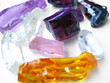 Colorful gemstone crystals closeup Colorful gemstone crystals closeup
