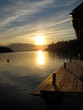 Foto: Pier in sunset in the archipelago in Northern Europe Pier in sunset in the archipelago in Northern Europe