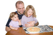 Photo: two little girls sitting on their daddys lap two little girls sitting on their daddys lap