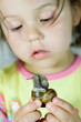 Girl and snail Girl and snail