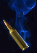 bullet and cartridge so fast that they're smoking