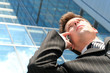 Businessman using a mobile phone