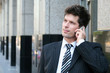 Businessman using a mobile phone