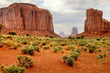 Valley between monuments
