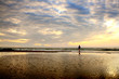 Mädchen im Sonnenuntergang Mädchen im Sonnenuntergang
