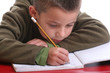 Boy doing homework