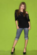 stunning young woman wearing black outfit 