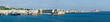 Panoramic view of Rhodes town's harbour (stitched photos) Panoramic view of Rhodes town's harbour (stitched photos)