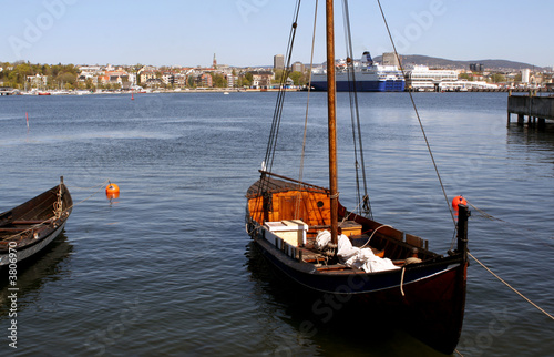 Oslo, Norway. Port, island Bygdoy.