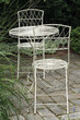 Metal garden furniture