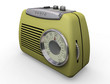 Illustration: 3D render of a retro styled radio 3D render of a retro styled radio