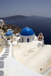 santorini classic church with greek island view thira greece santorini classic church with greek island view thira greece