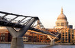 St.Paul Cathedral. Thames River Millennium Bridge St.Paul Cathedral. Thames River Millennium Bridge