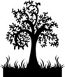 Silhouette Tree Vector