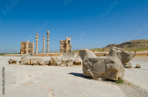 Columns of ancient city of Persepolis