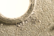 Extreme closeup metal key