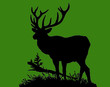 Buck silhouette