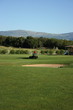Falciando prato da golf