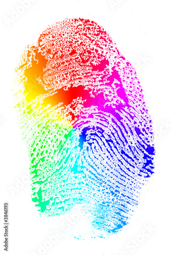 Illustration: Rainbow Finger Print Rainbow Finger Print