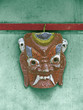 Mask at antique pieces seller shop, Cochin synagogue. Kerla