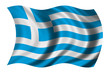 Flag of Greece waving in the wind Flag of Greece waving in the wind