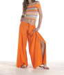 woman in orange clothing