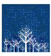 christmas forest, vector