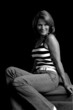 Pretty, mature woman coy and sexy
