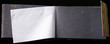 empty photo album with black nepalese lokta paper