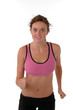 A pretty woman jogging