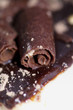 Closeup of Chocolate Swirled Shavings Closeup of Chocolate Swirled Shavings