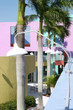 Colorful Buildings with Retro Lights