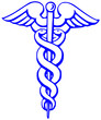 caducee bleu